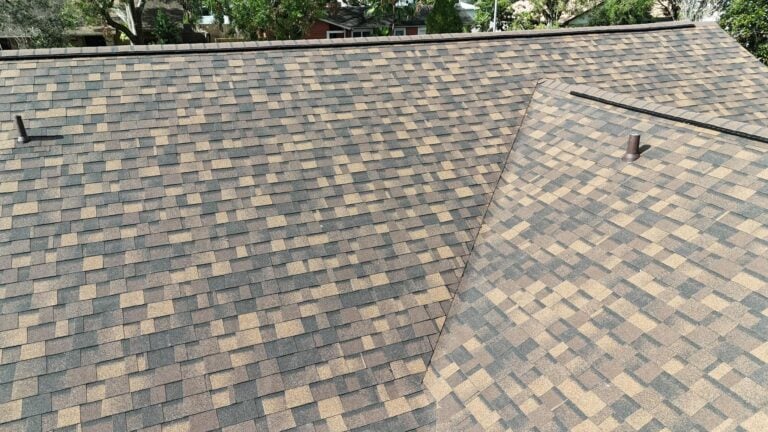 Close-up of tan shingles