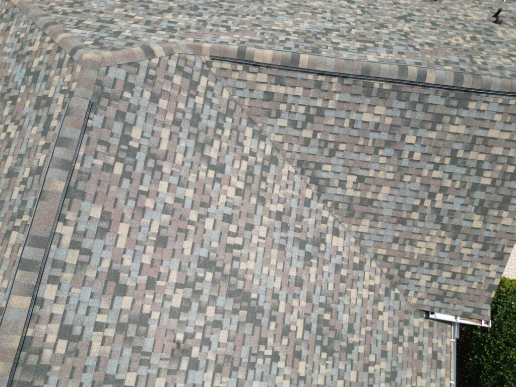 Close-up of a shingle roof