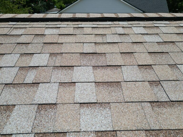 Close-up of new shingles