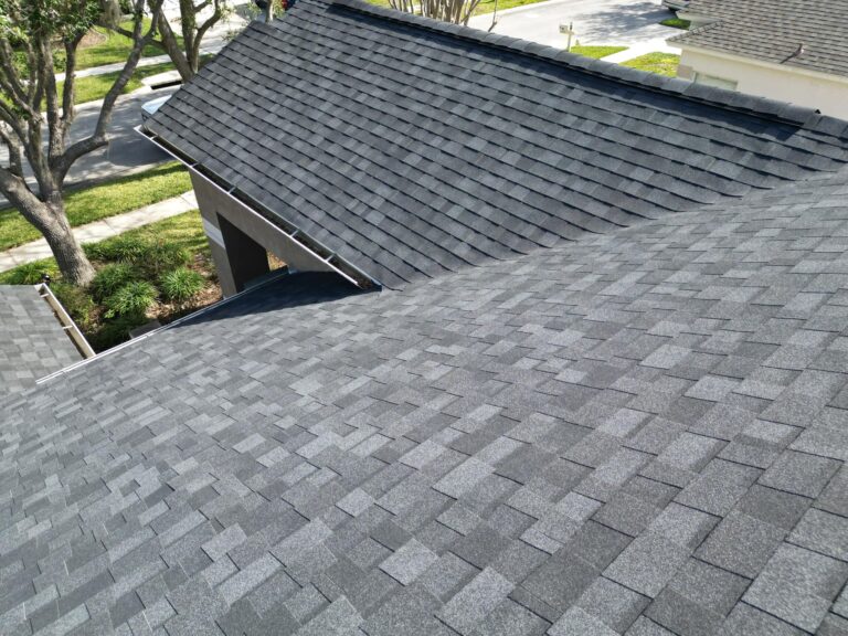 Close-up of a shingle roof