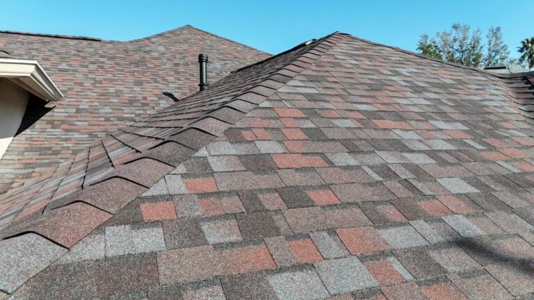 Close-up of a shingle roof